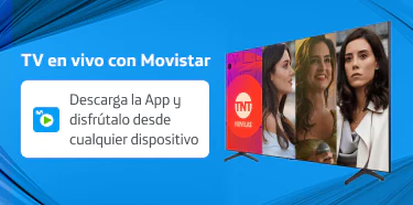 Banner movistar TV Movistar Encuentra lo mejor del cine, la TV   e internet con más de 3.500 contenidos   y 70 canales de  TV en vivo 